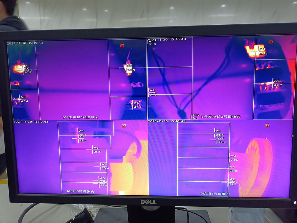 浙江浙能溫州發(fā)電有限公司5、6號機組加裝發(fā)電機碳刷紅外熱成像智慧分析系統
